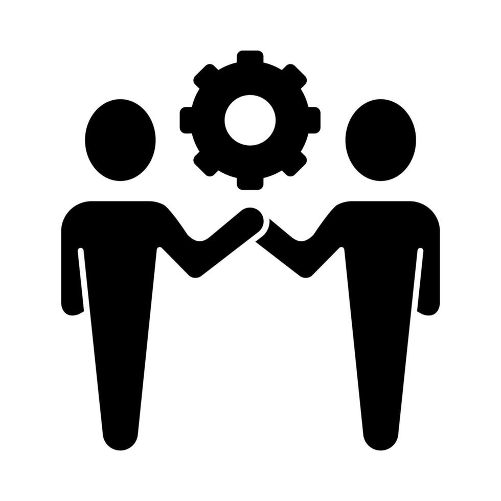 team concept line icon. Simple element illustration. team concept outline symbol design. vector