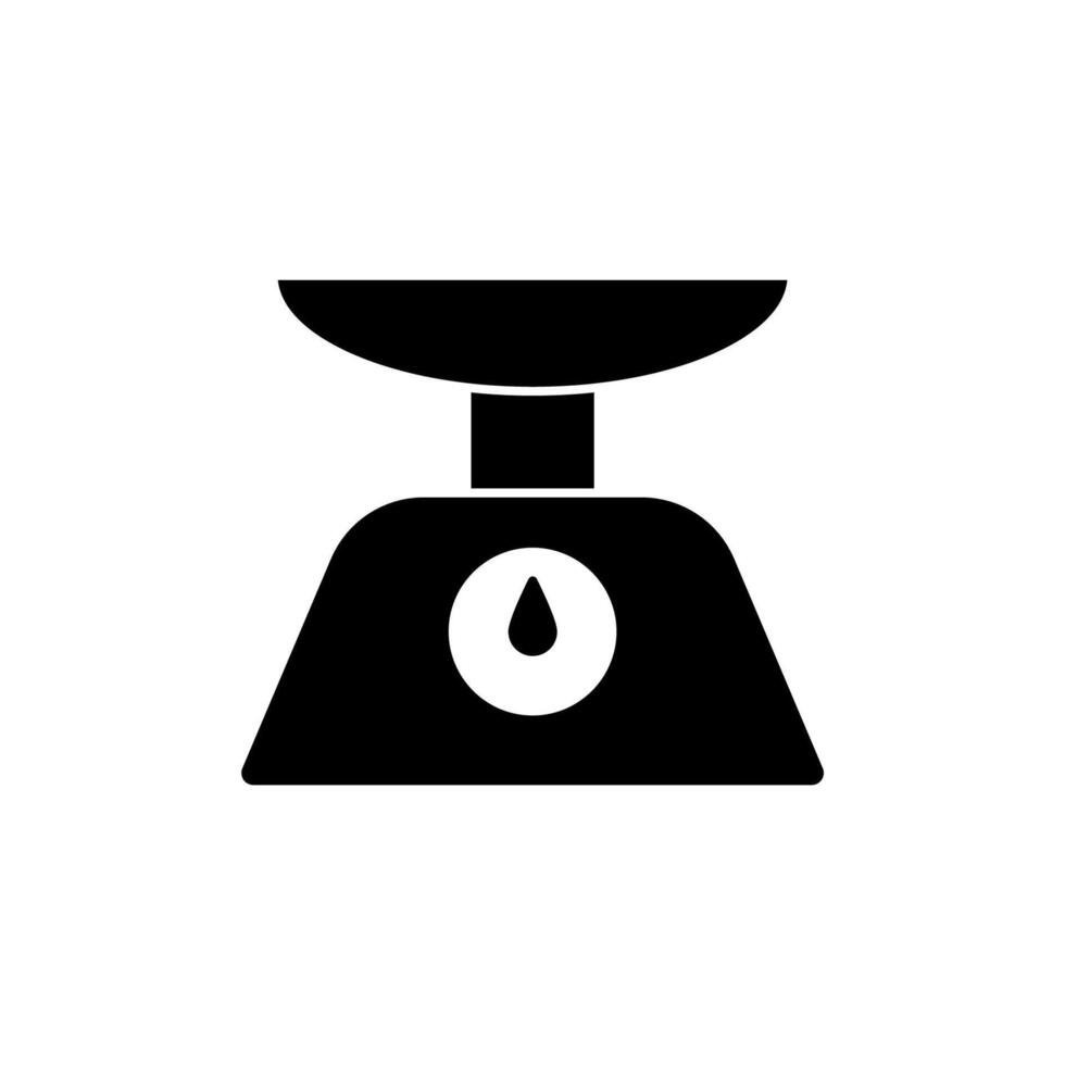 food scale concept line icon. Simple element illustration. food scale concept outline symbol design. vector
