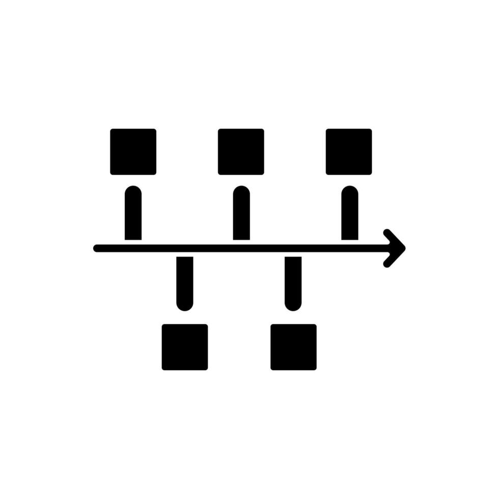 timeline concept line icon. Simple element illustration. timeline concept outline symbol design. vector