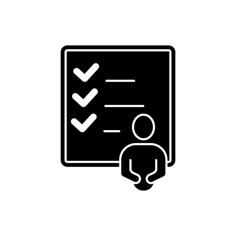 tasks concept line icon. Simple element illustration. tasks concept outline symbol design. vector