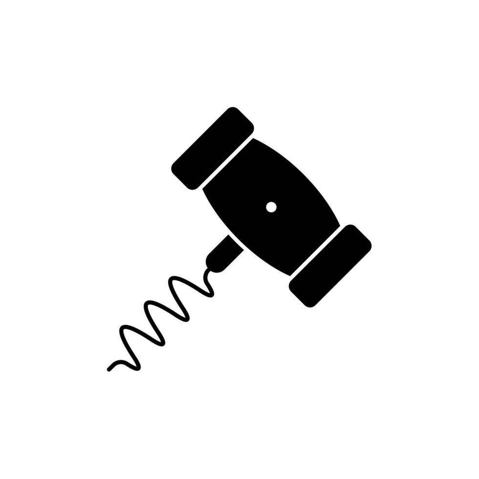 corkscrew concept line icon. Simple element illustration. corkscrew concept outline symbol design. vector