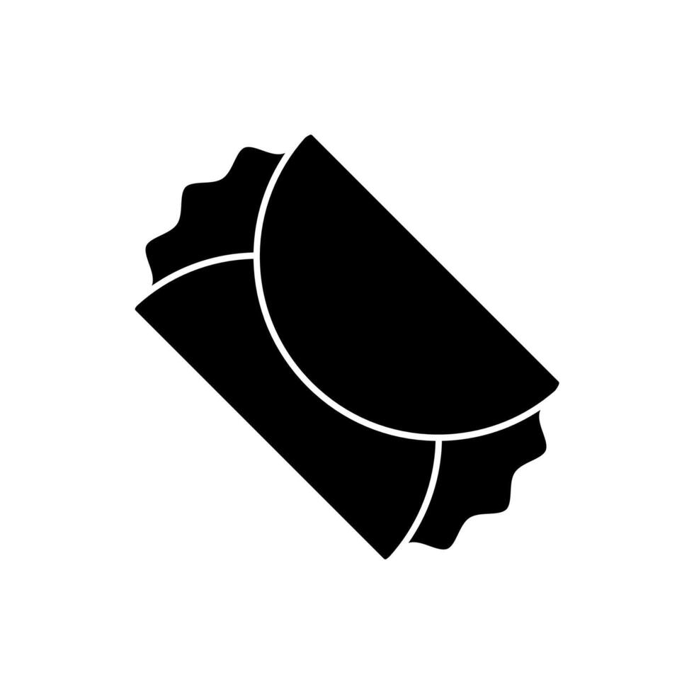 burrito concept line icon. Simple element illustration. burrito concept outline symbol design. vector