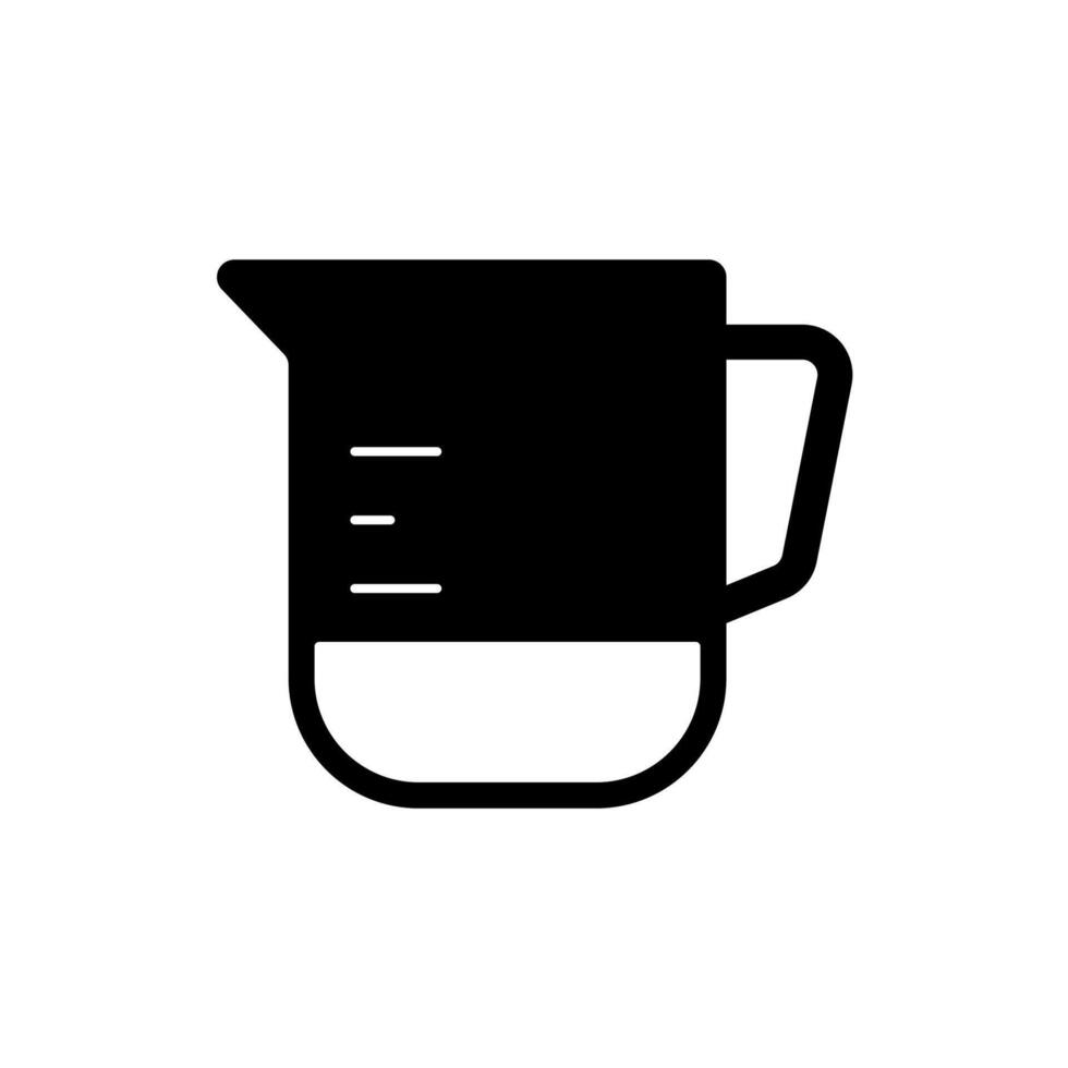 measuring cup concept line icon. Simple element illustration. measuring cup concept outline symbol design. vector