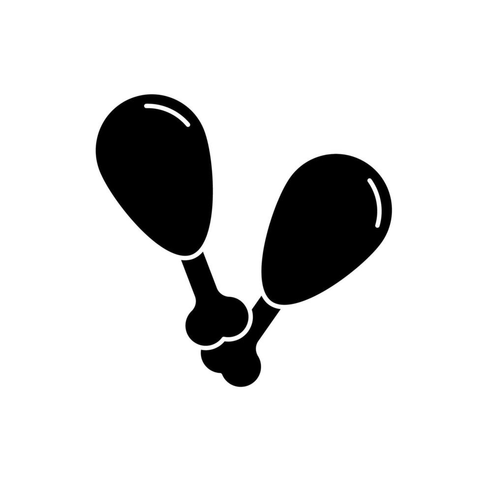 fried chicken concept line icon. Simple element illustration. fried chicken concept outline symbol design. vector