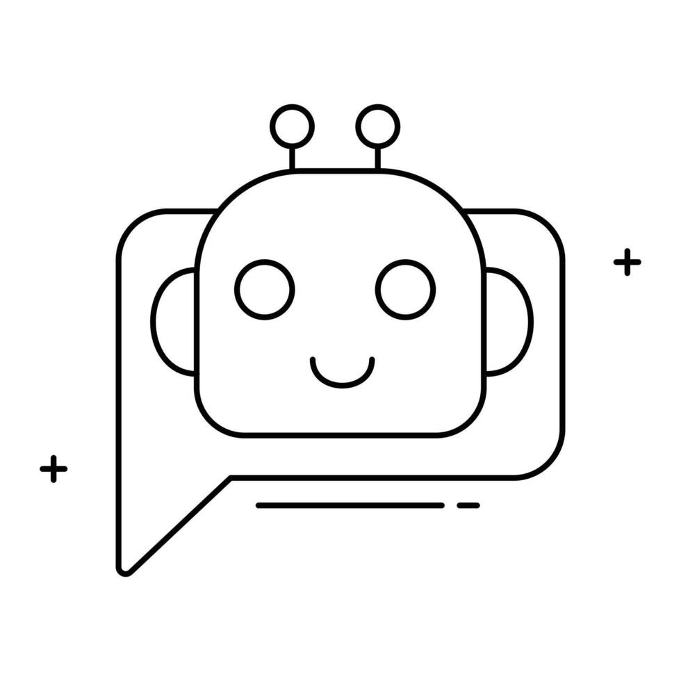 Ai Chat Bot Icon Design, AI chat, virtual assistant, chatbot technology, AI assistant, online chat, messaging bot vector