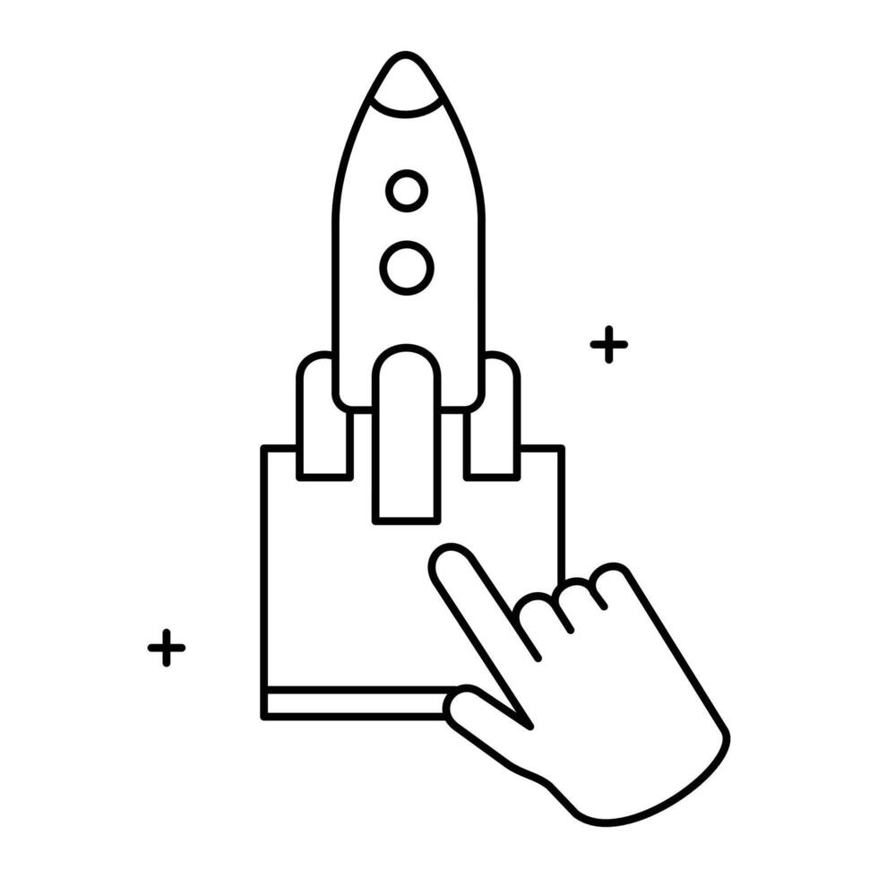 Launch Command Icon Design, command execution, system launch, terminal command, startup command, vector