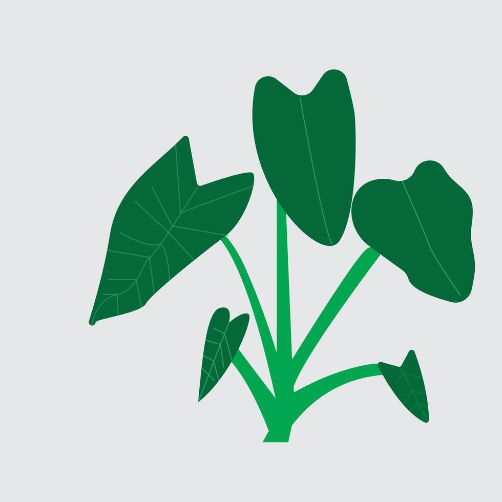 GREEN TREE Art hand drawn isolated design vector
