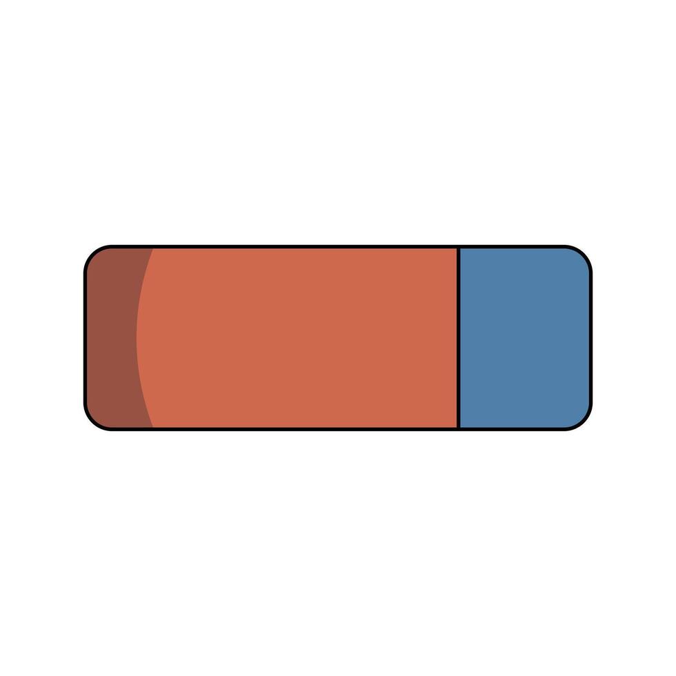 Eraser for pen and pencil vector