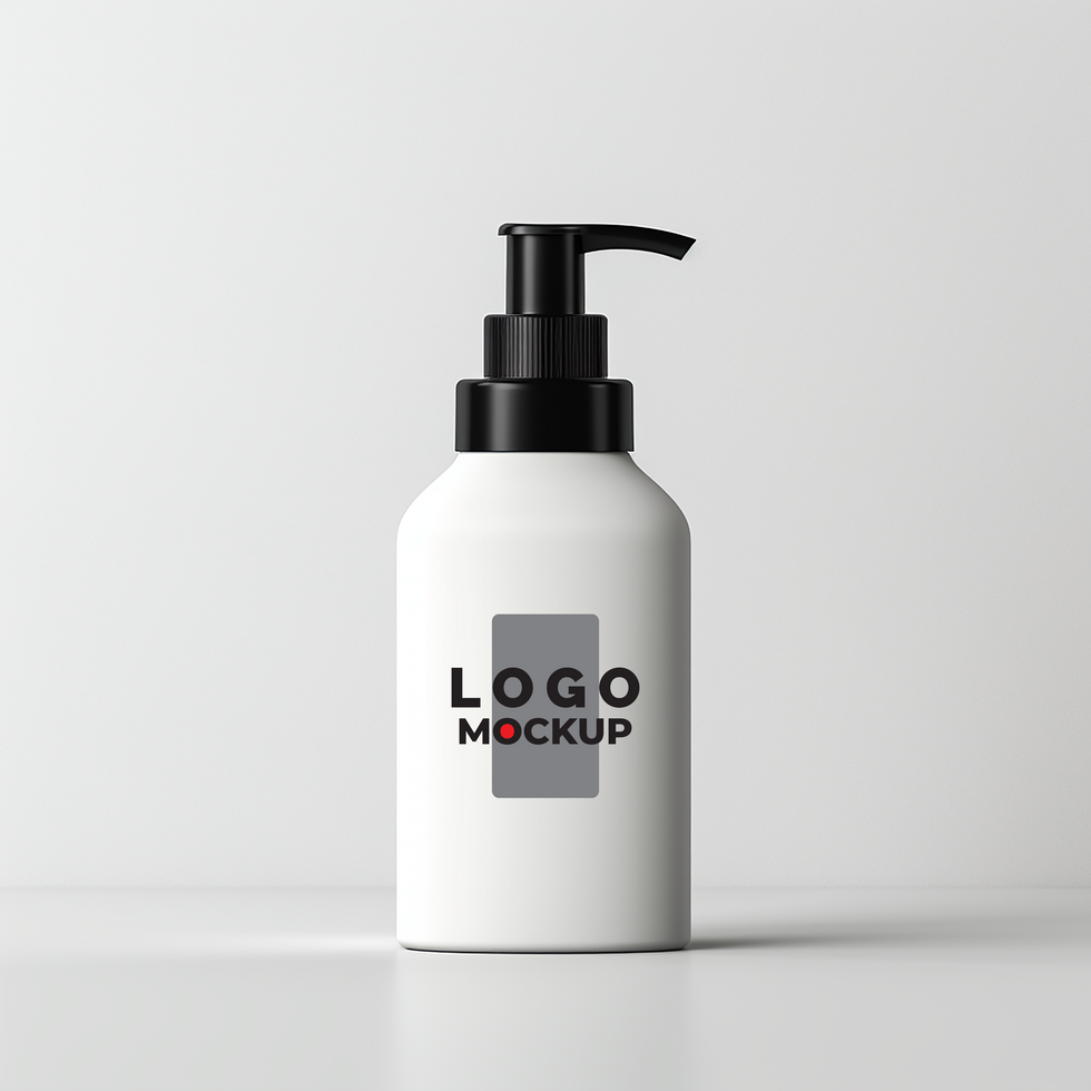 cosmetic product packaging mockup. Enter your brand's design or logo psd