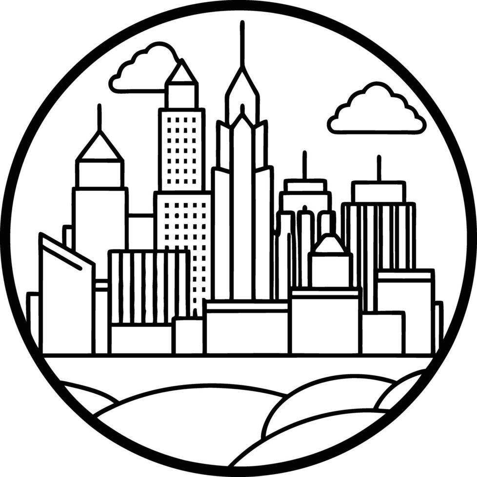 Metropolitan City View Series vector