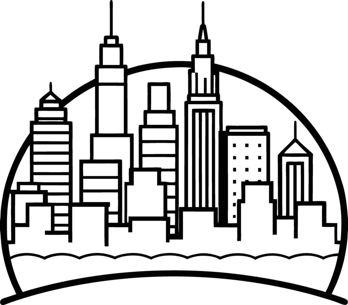 Architectural Cityscape Icons vector