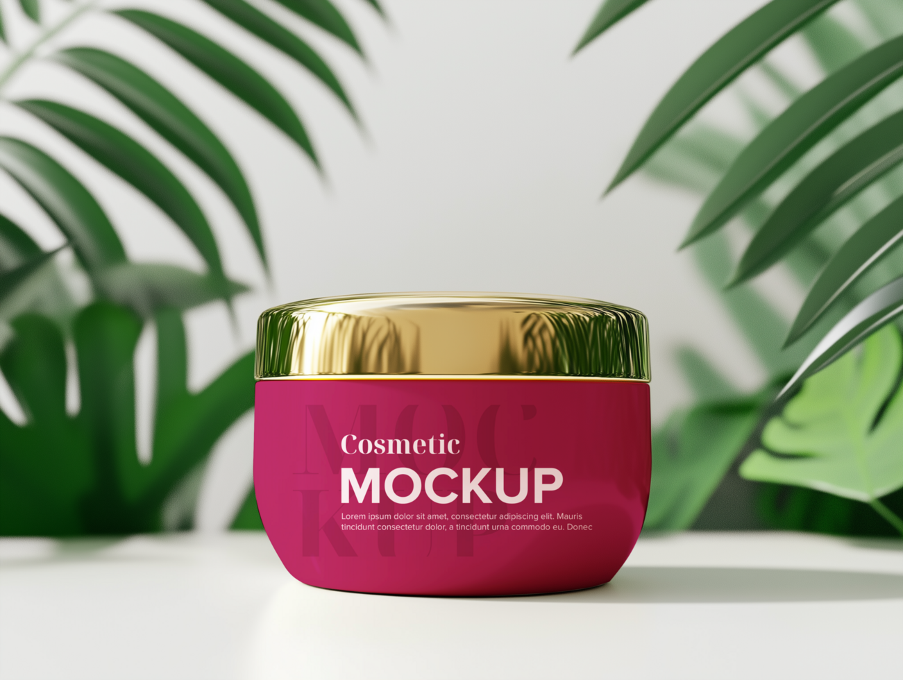 Luxury 3D Skincare Product Mockup psd