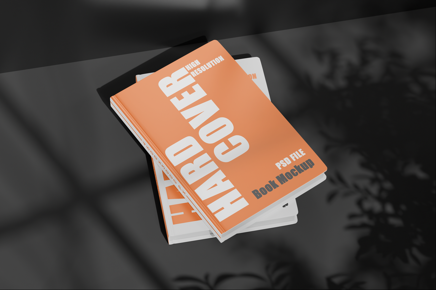 Editable book mockup with transparent background and easy-to-use template. psd
