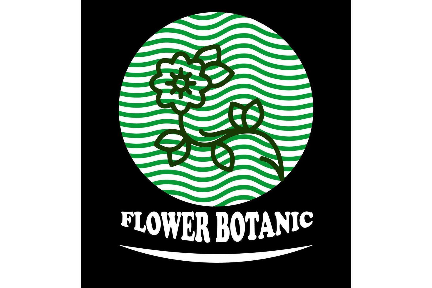 Beautiful flowers botanic T shirt design vector