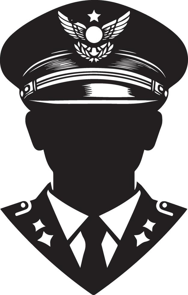 set of military hats illustration vector