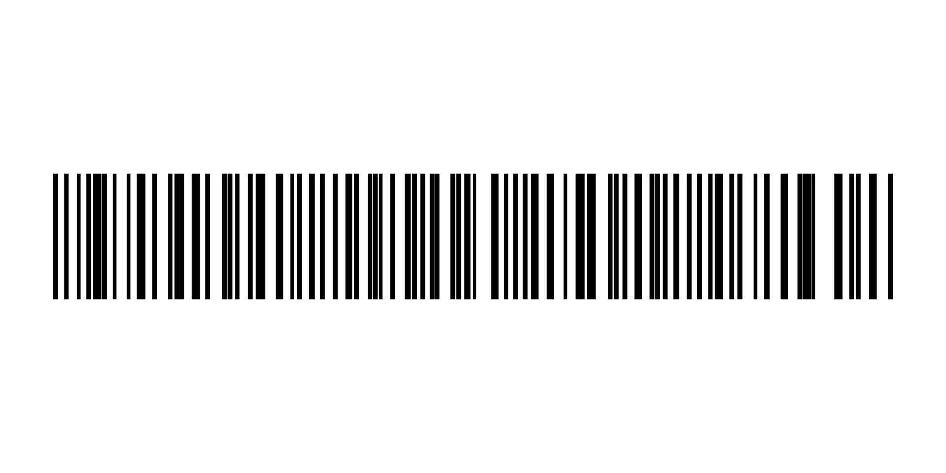 Barcode labels code stripes sticker. Fake barcode for design collection isolated on white background. vector