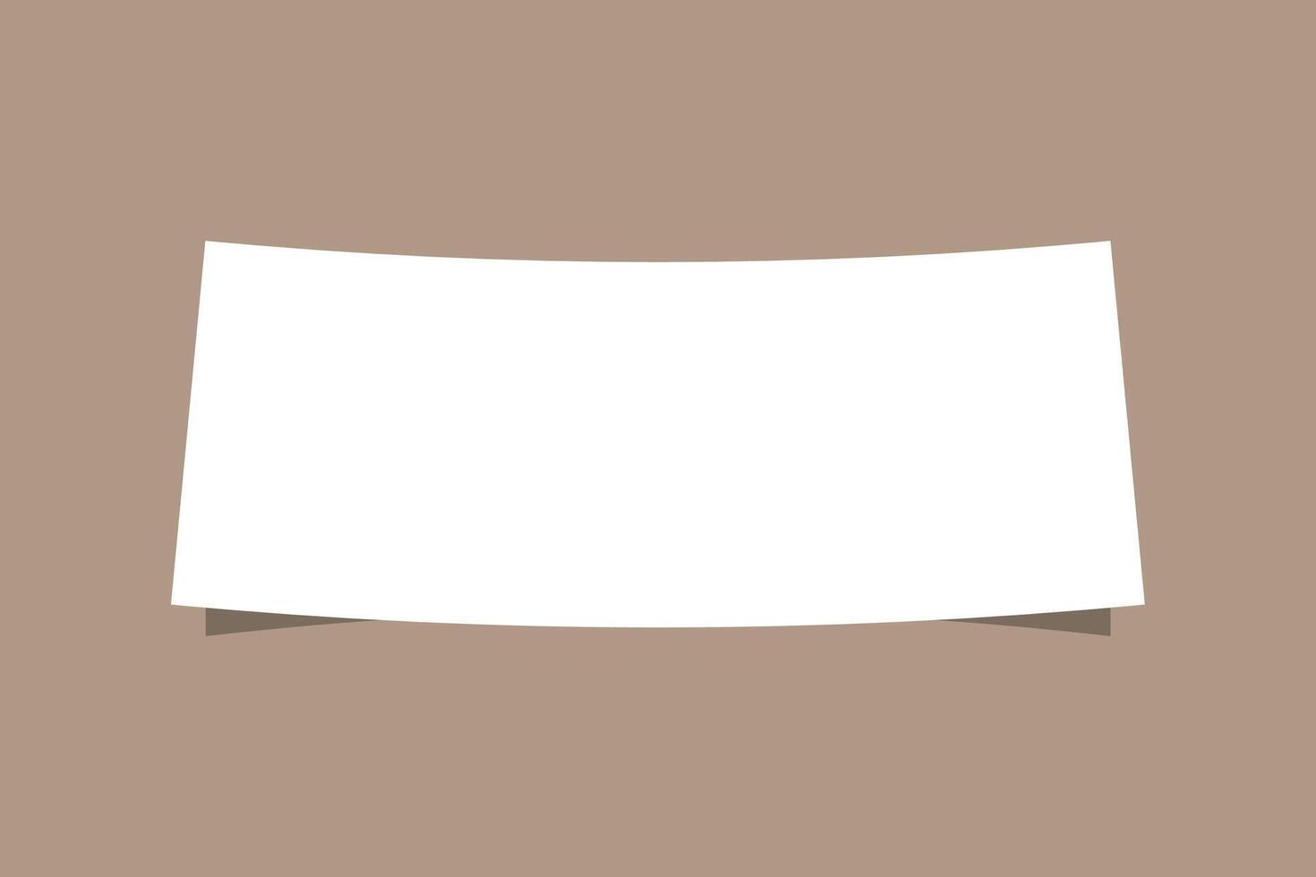 Curved paper with shadow. Paper shadow effect. vector
