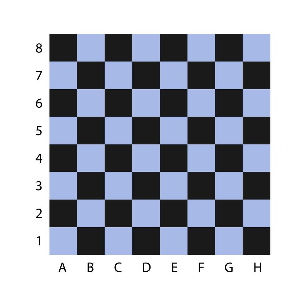 Checkers black and white chess board. Empty Chess Board. vector