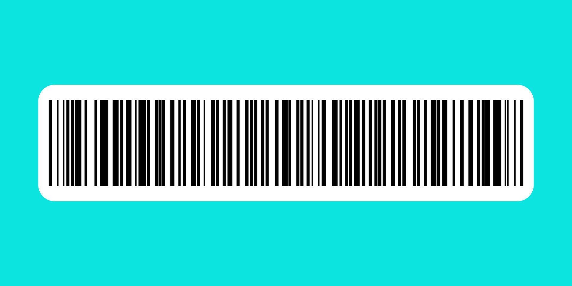 Barcode labels code stripes sticker isolated on white background. vector