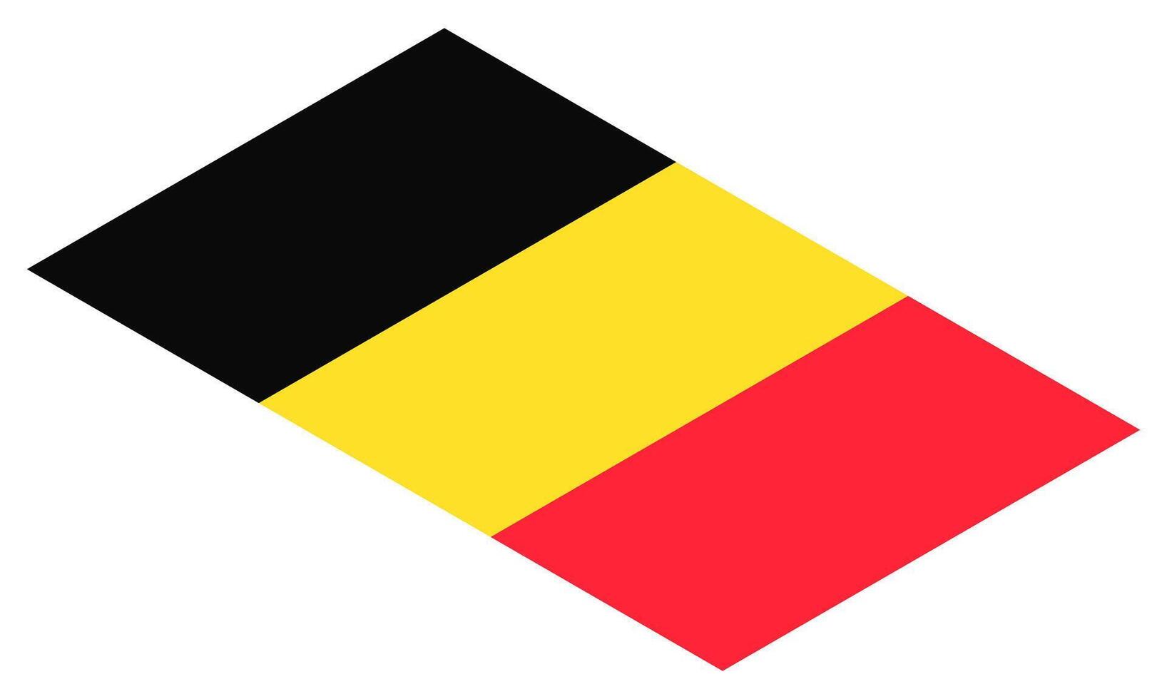 The national flag of Belgium. An illustration of the Belgium flag symbol. vector