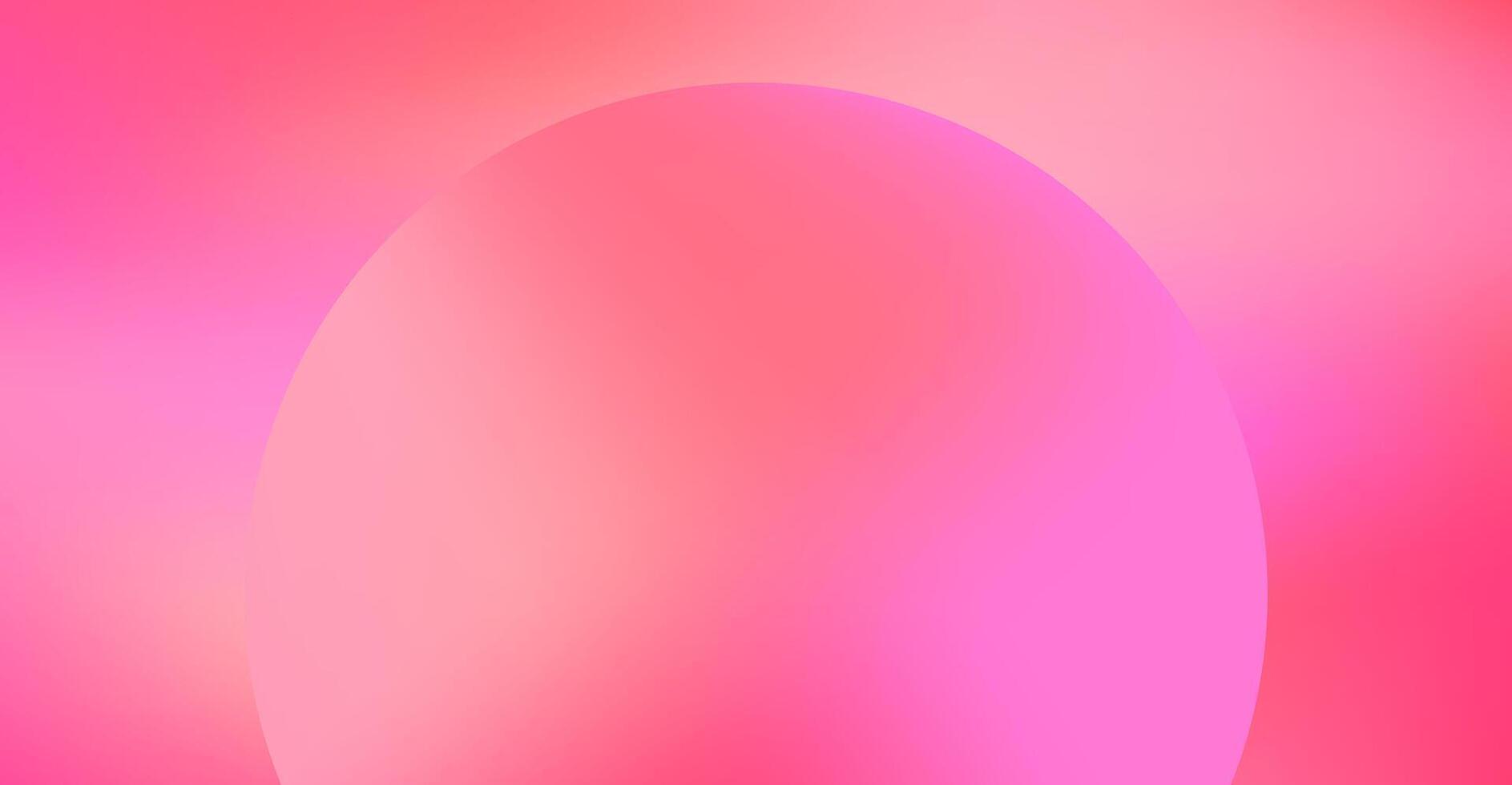 Gradient pink background with circle shape. Template backdrop design. Mesh gradient wallpaper vector