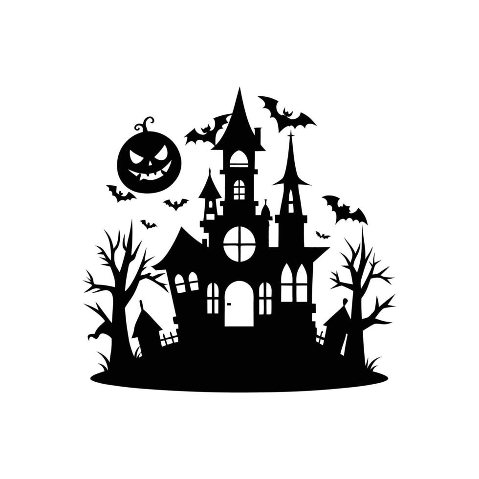 Chilling Haunted House Decor Essentials vector
