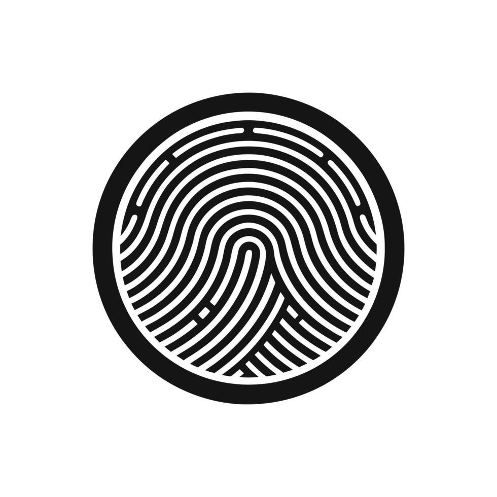 Fingerprint Technology, Securing Your Future vector