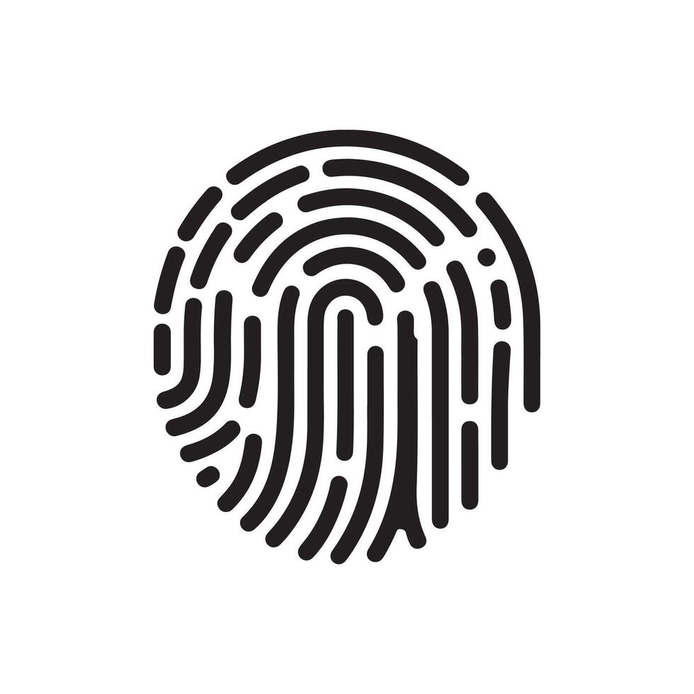 Biometric Security, Fingerprint Access Granted vector