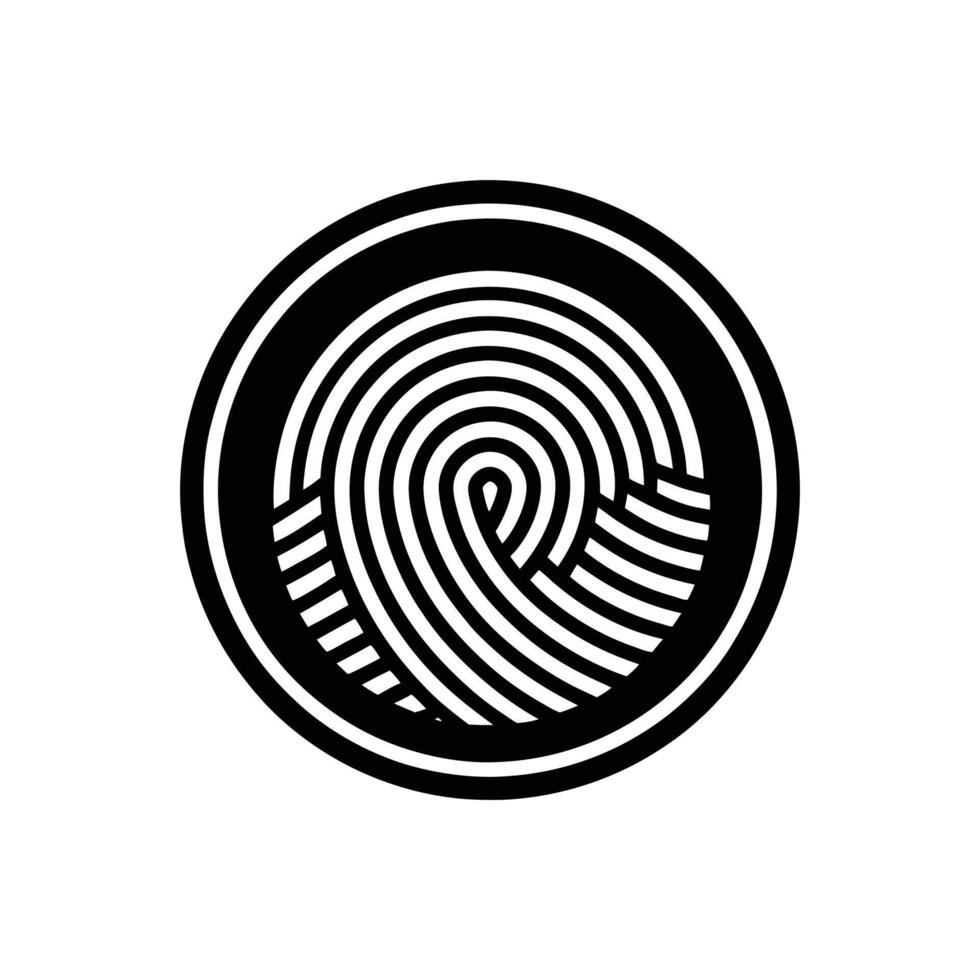 Advanced Fingerprint, Biometric Security Solutions vector