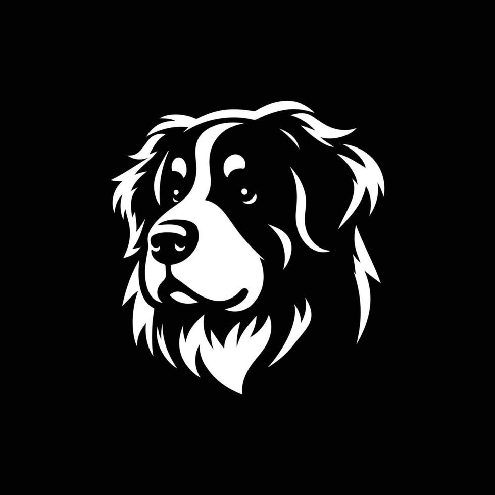 Loyal Companion Bernese Mountain Dog Silhouette for Branding Concepts vector