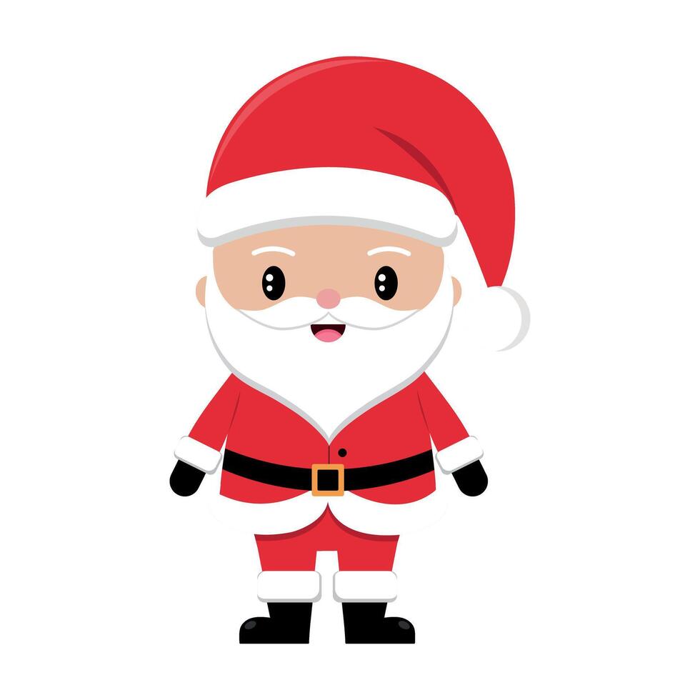 illustration of cartoon Santa Claus. vector