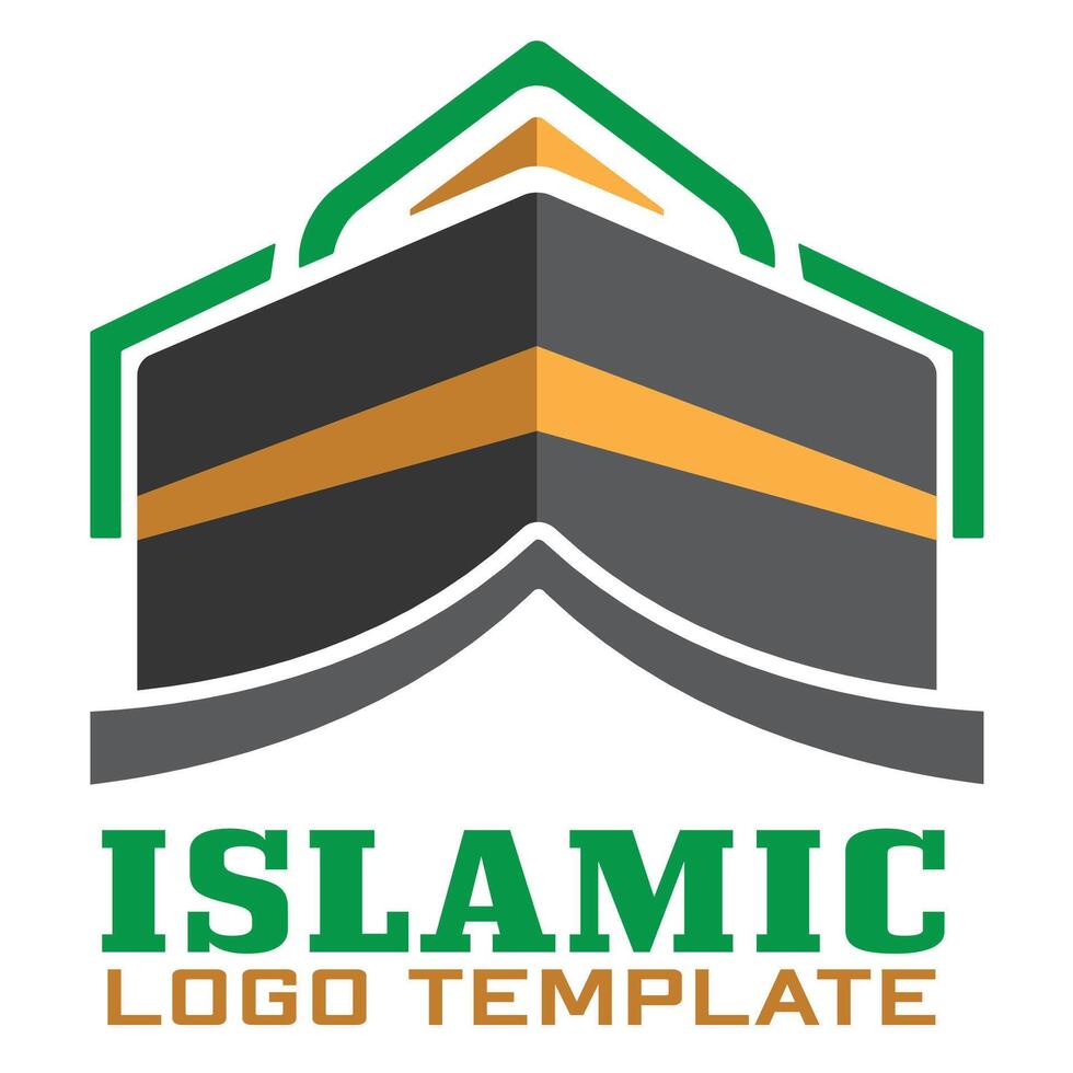 Kaaba logo design template for organization vector