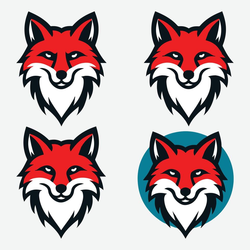 Majestic Fox Silhouette Collection for Animal Enthusiasts vector