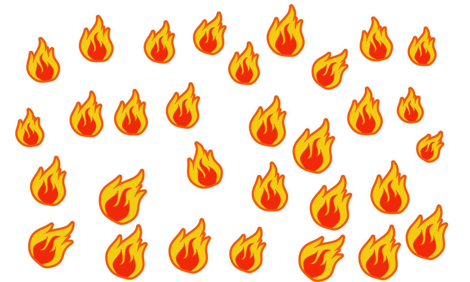 a bunch of fire flames are arranged in a circle vector