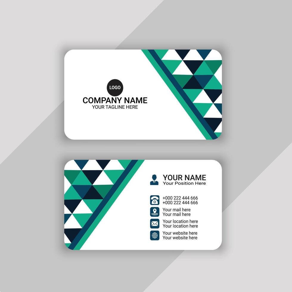 visiting card and business card template design vector