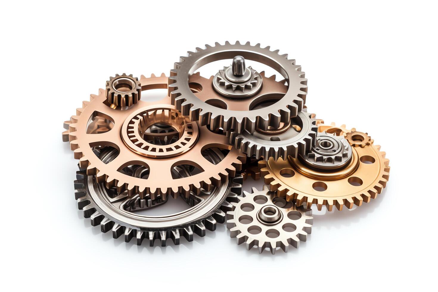 Gears are used to transmit motion and torque from one shaft to another photo