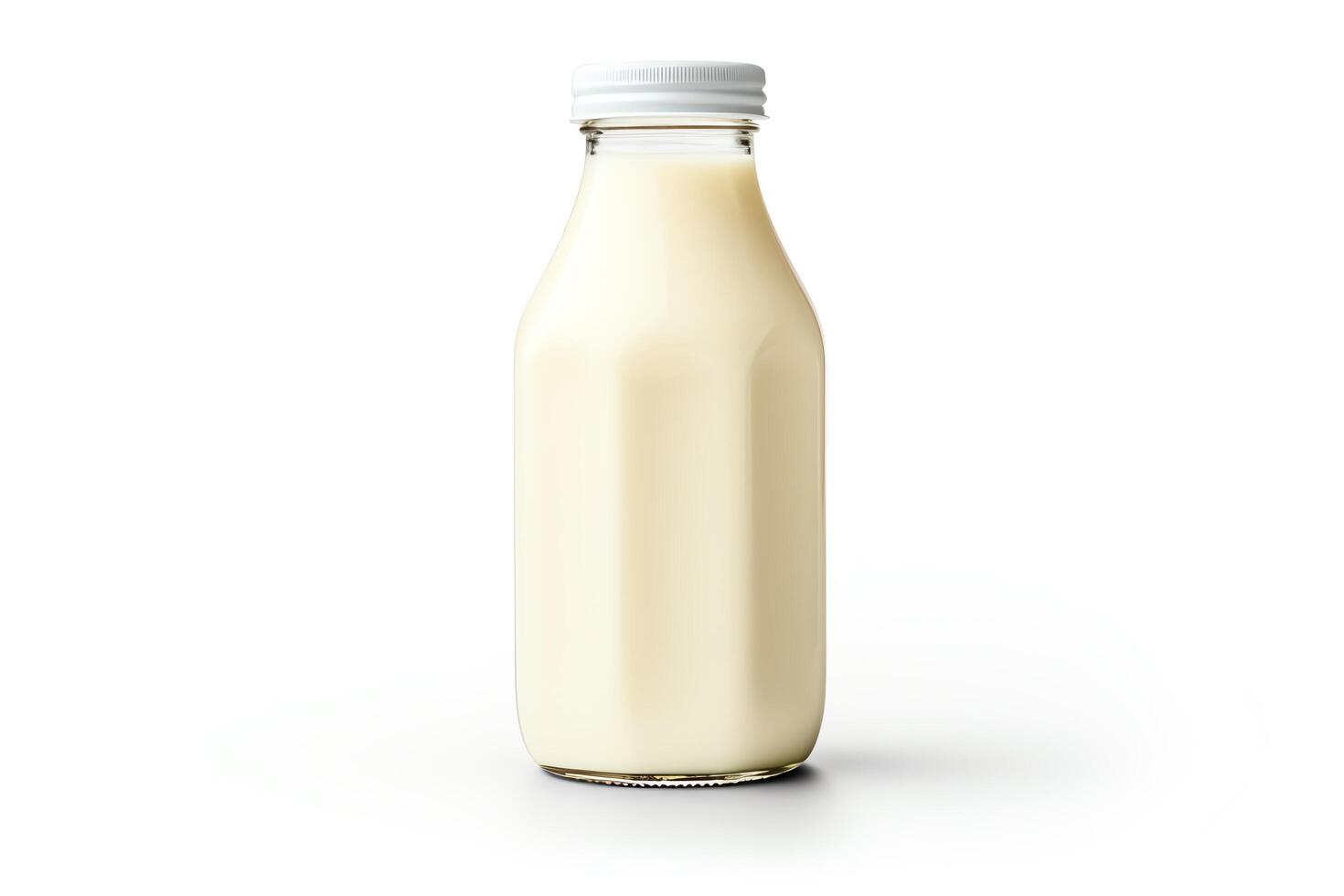 Single cream bottle depicted in highresolution, DiCut style, isolated on a white background, with no watermarks, logos, letters, or shadows photo