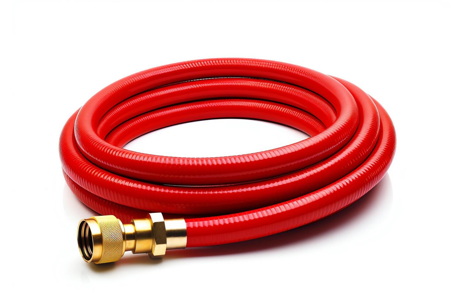 Single hose depicted in highresolution, DiCut style, isolated on a white background, with no watermarks, logos, letters, or shadows photo