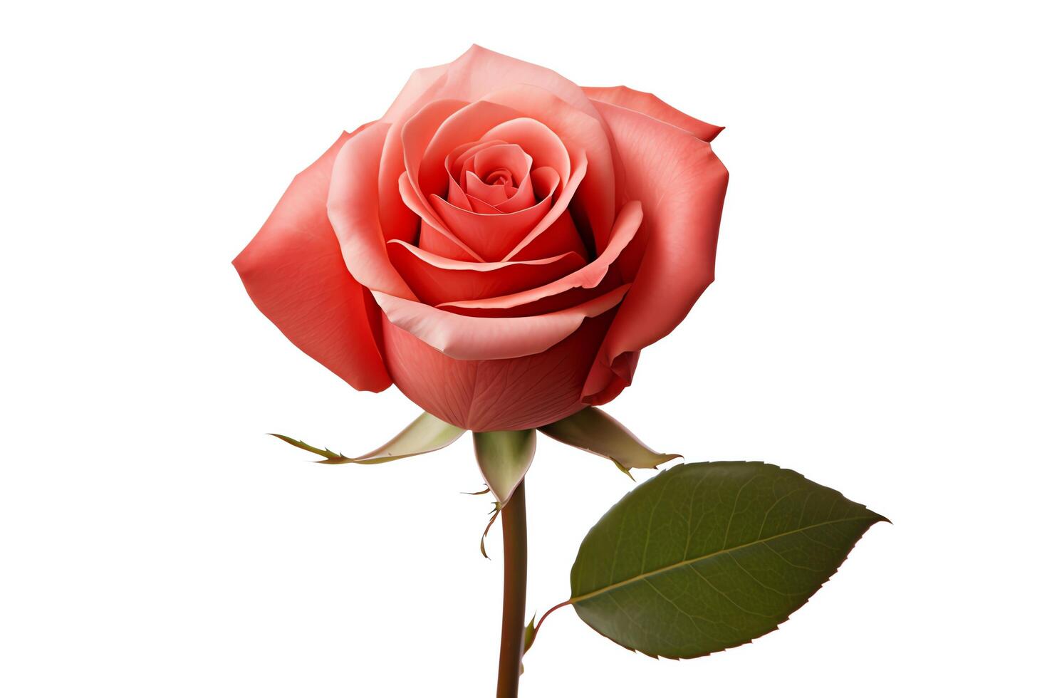 Photo of a beautiful rose with soft pink petals. The rose is in focus, with a blurred background.