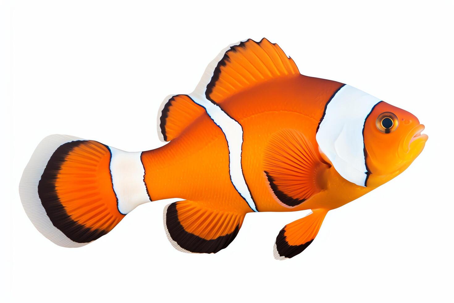 Clownfish are small, colorful fish that live in the warm waters of the Indian and Pacific Oceans photo