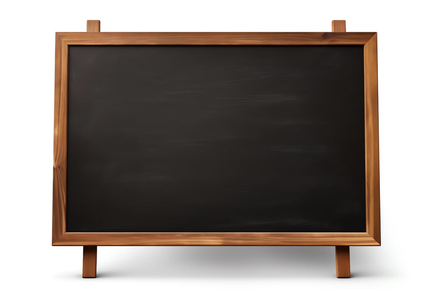 Create a digital painting of a chalkboard with a dark wood frame photo