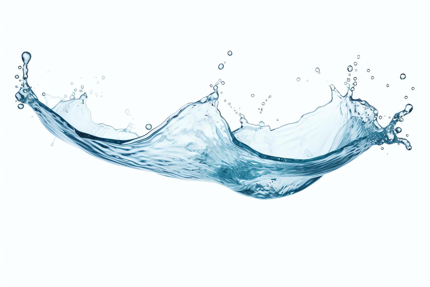 A high-speed photograph of a water splash, captured at the moment of impact. The water droplets are suspended in mid-air, creating a sense of movement and energy. photo