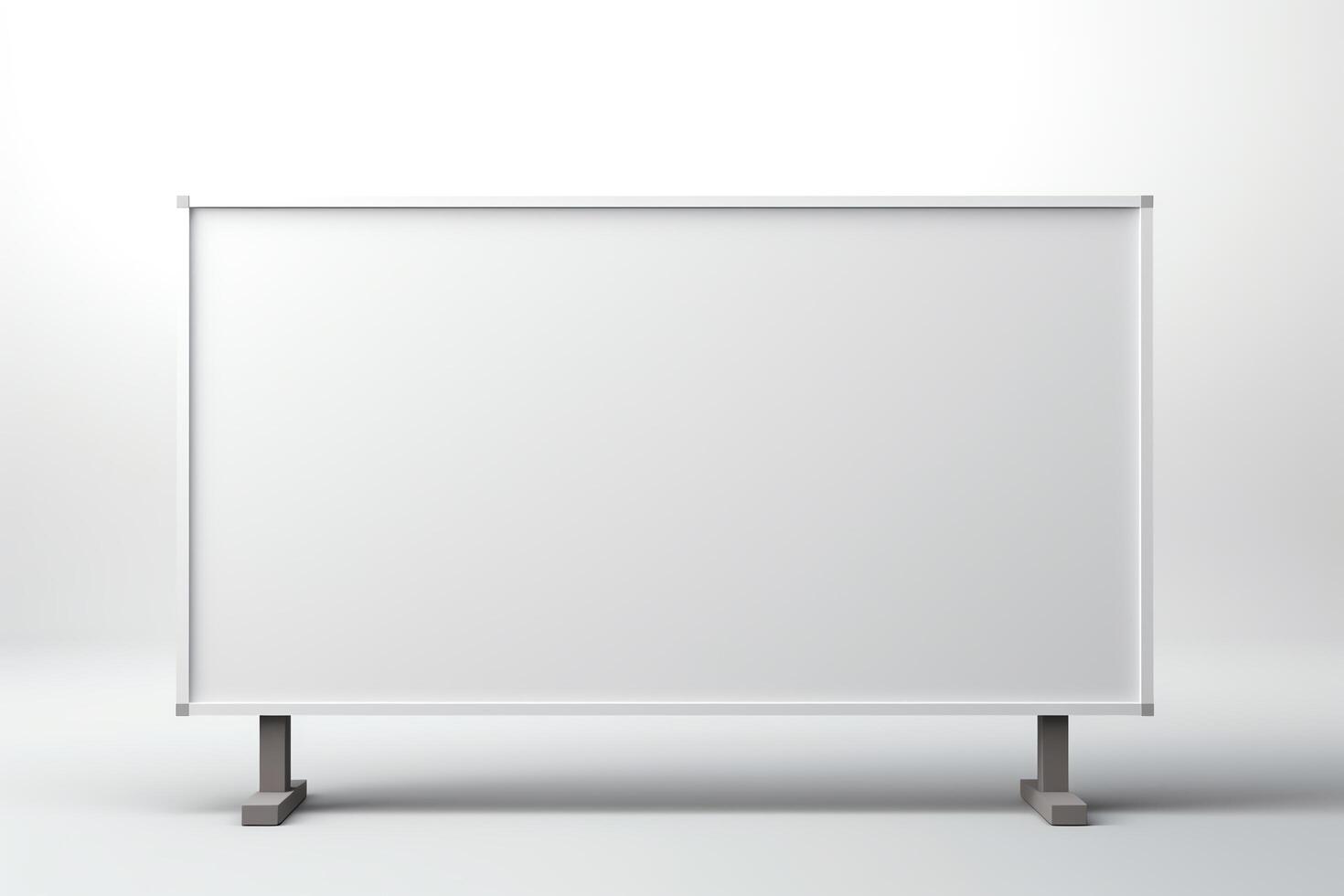 Create a photorealistic render of a blank billboard photo