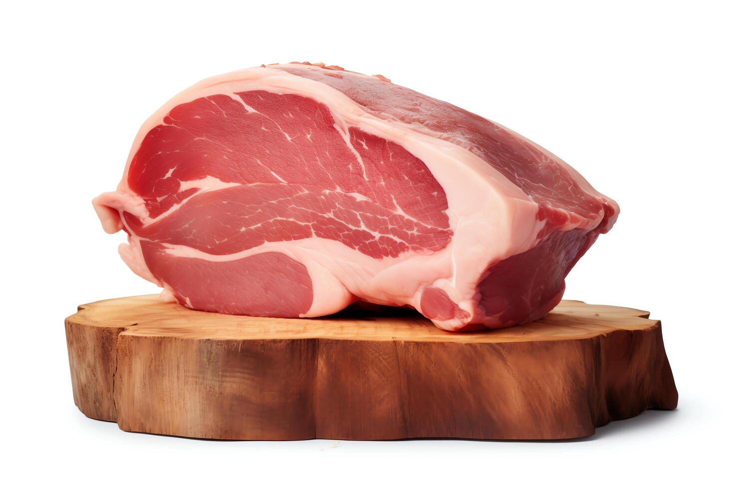 Ham captured as a single object in DiCut style, showcased against a white background, with all watermarks, logos, letters, and shadows removed for clarity photo
