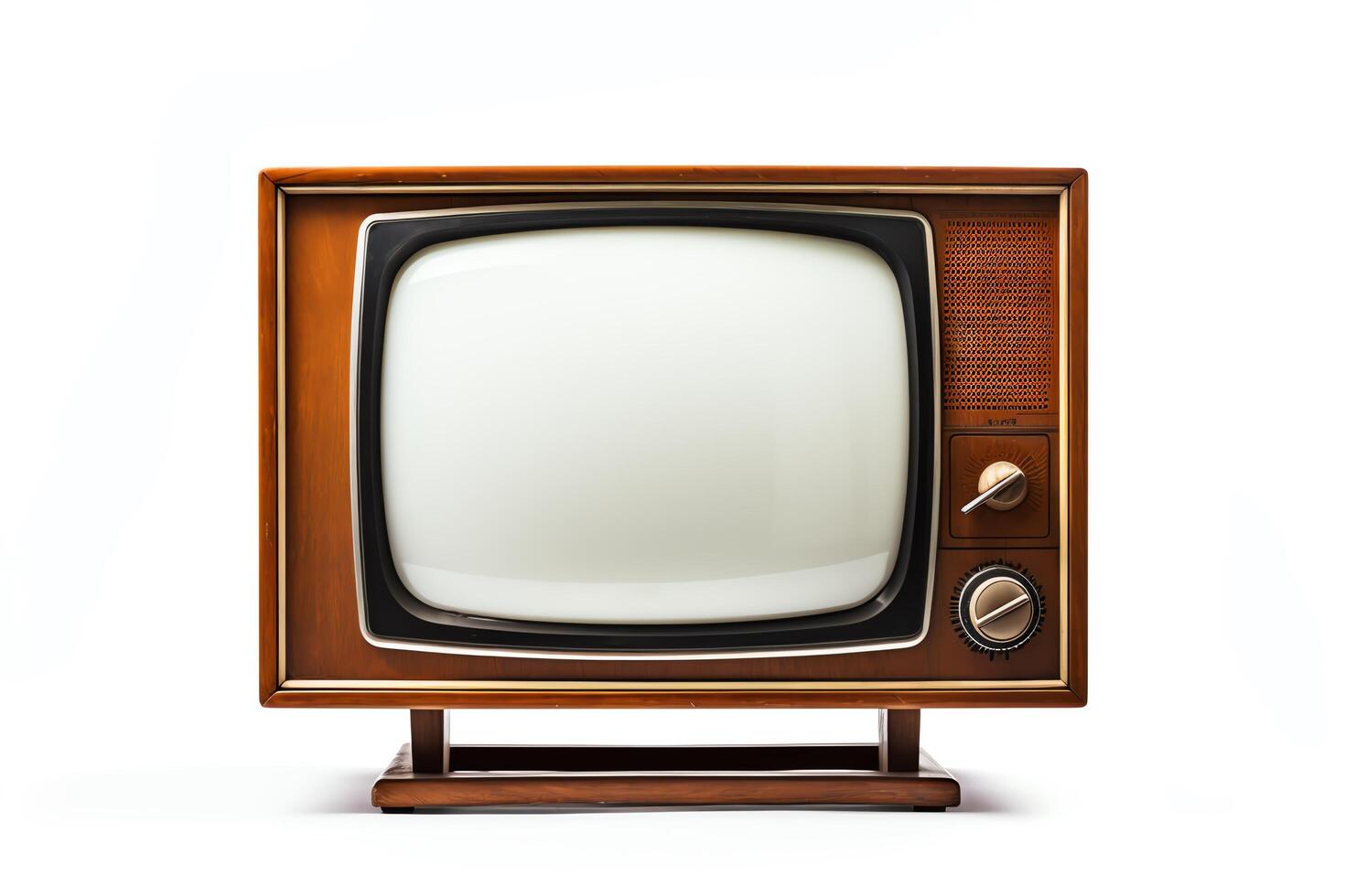 A vintage television set from the 1950s photo