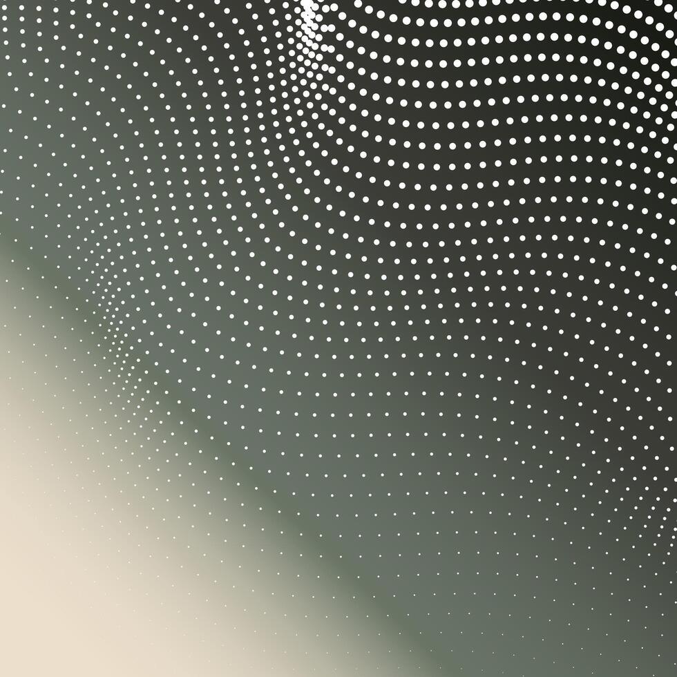 circular halftone dots set vector
