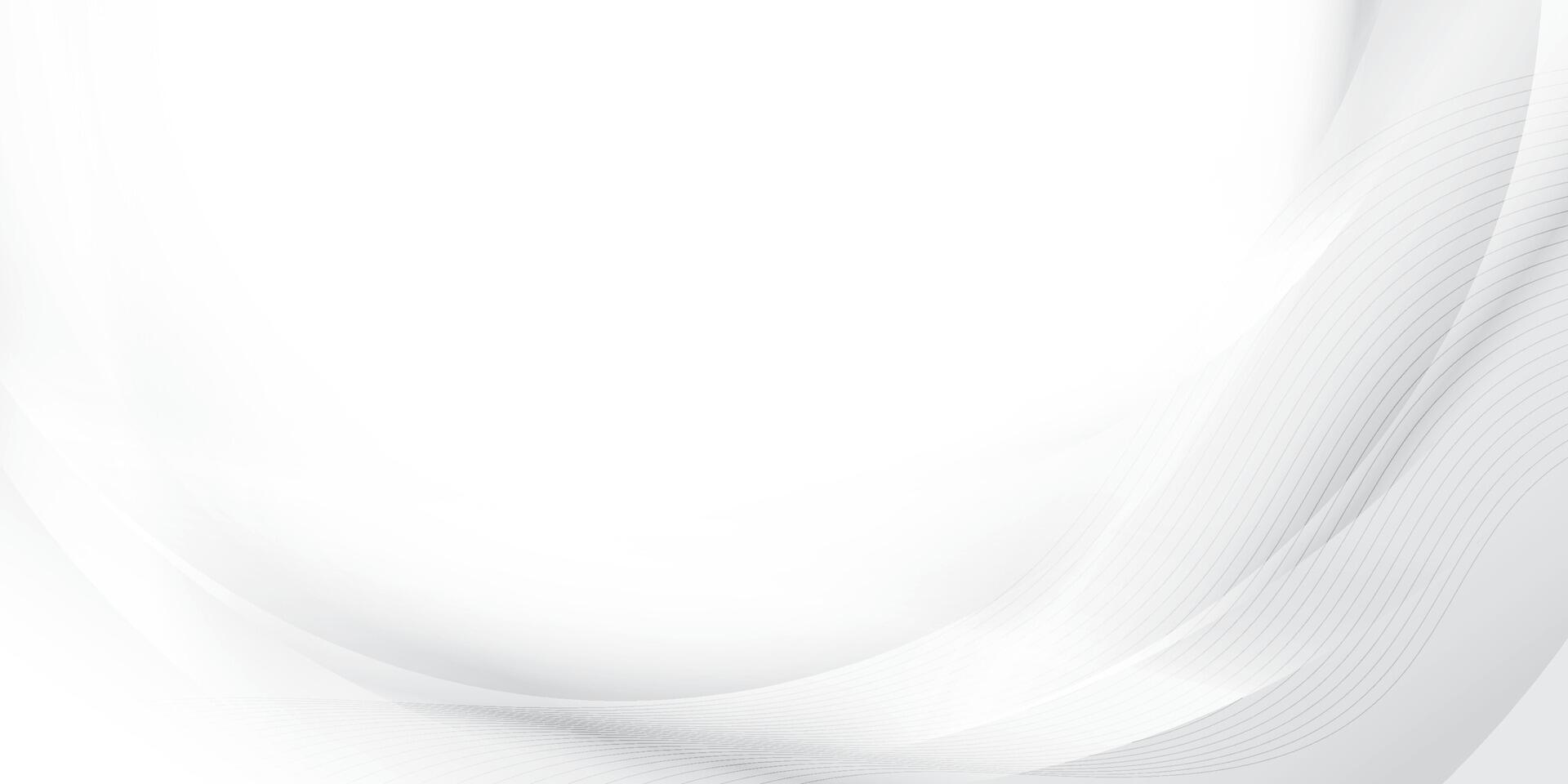 Abstract white and gray color, modern design stripes background with curve lines, wavy pattern. illustration. vector