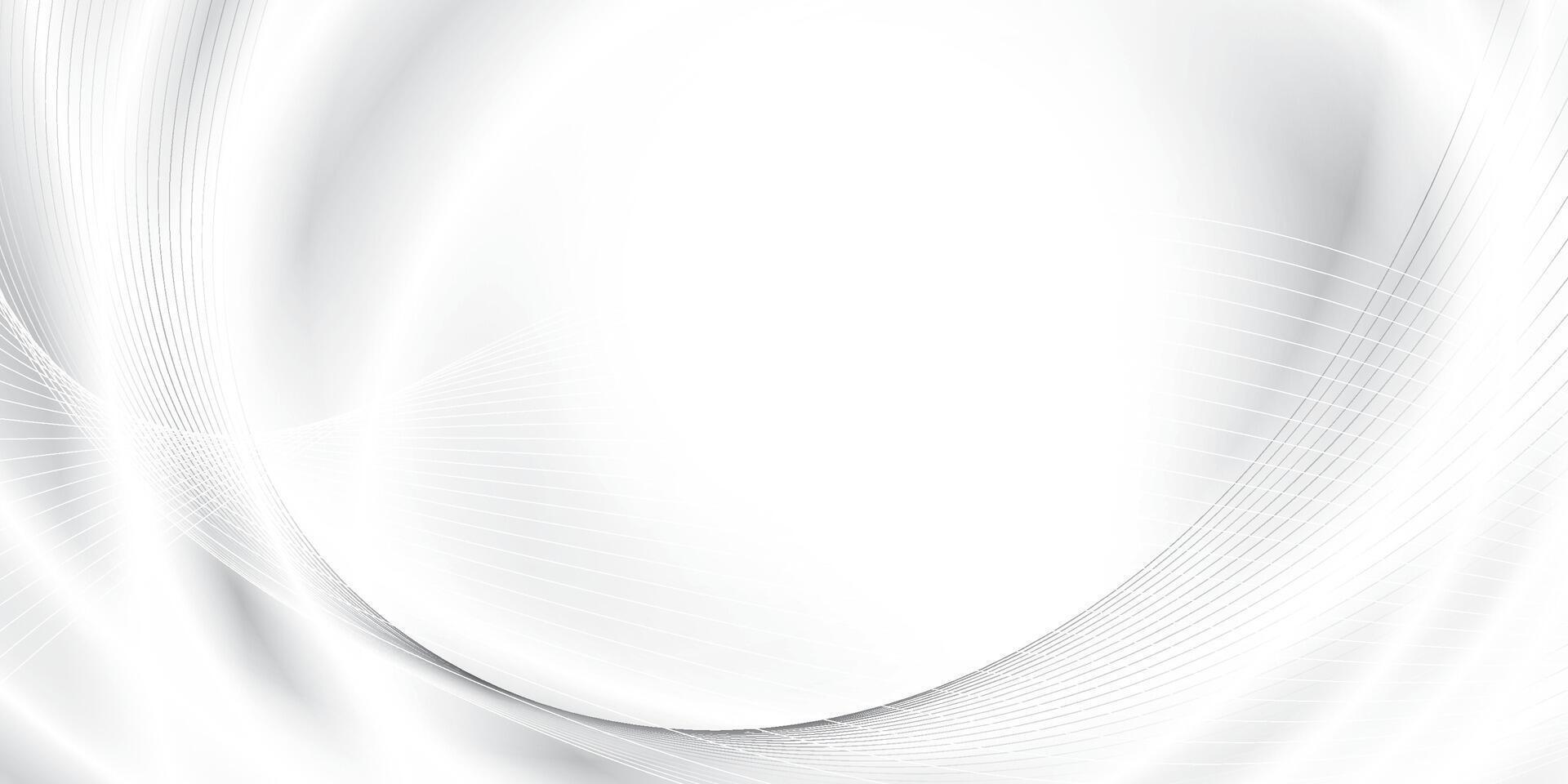 Abstract white and gray color, modern design stripes background with curve lines, wavy pattern. illustration. vector