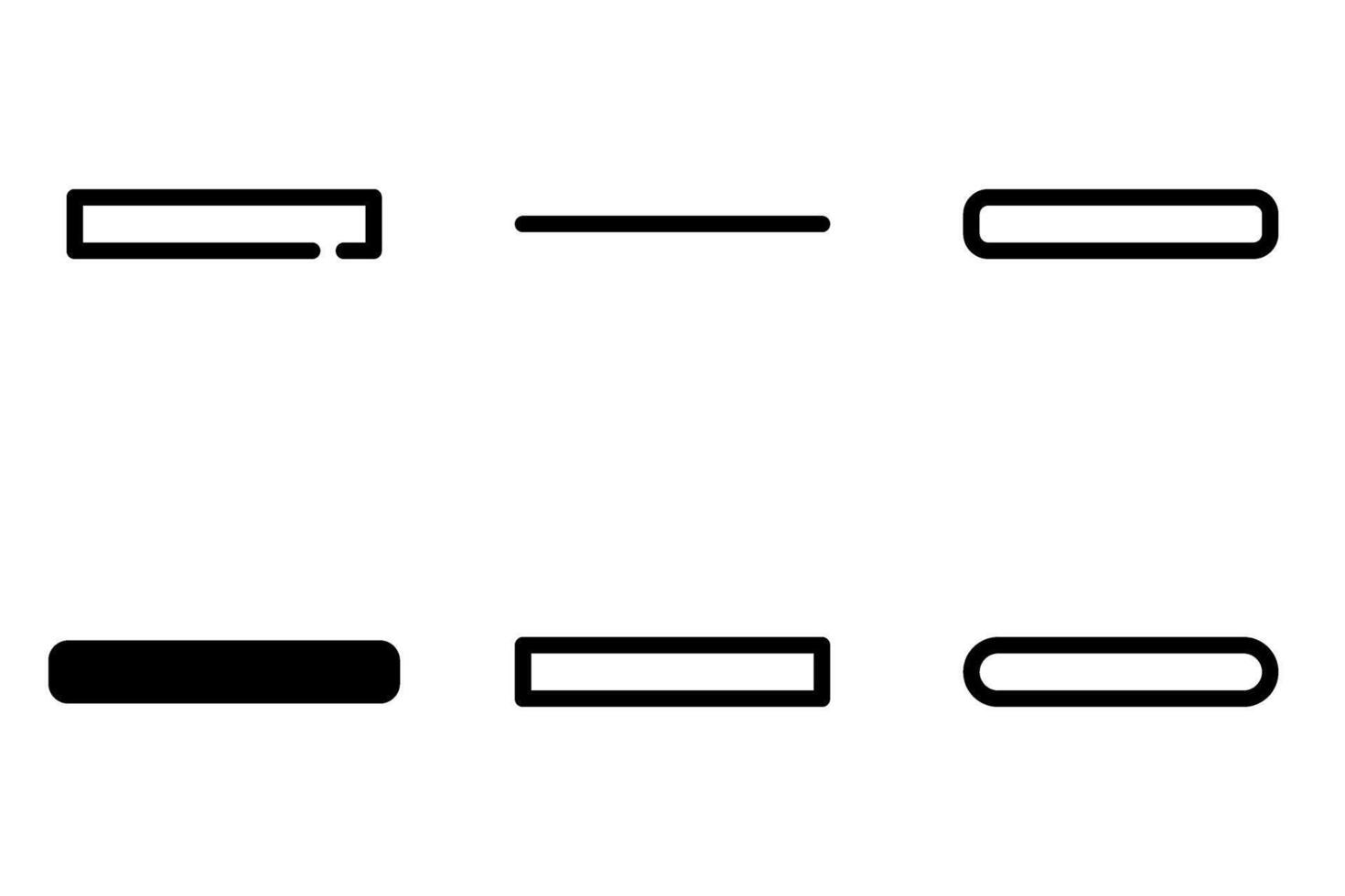 minus, negative icon symbol template collection vector