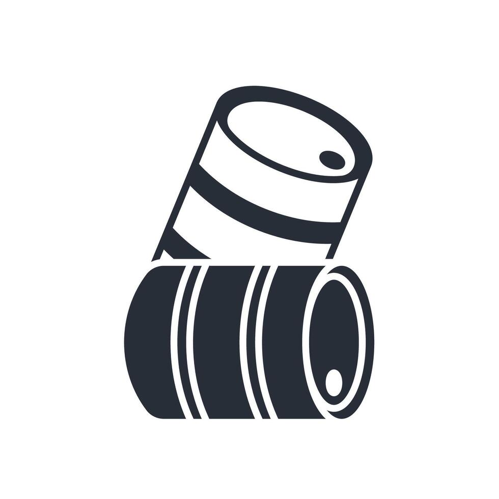beer barrelsicon. .Editable stroke.linear style sign for use web design,logo.Symbol illustration. vector